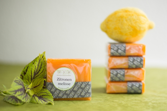 Seife Zitronenmelisse mit Mandelöl - verpackt